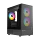 Xtreme M31B M-ATX Glass Case 3 RGB Fan Without PSU